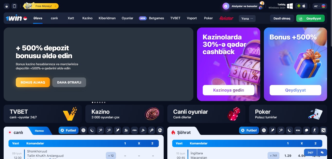 1Win Rəsmi sayt